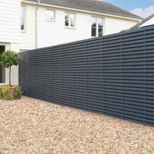 SUPERIOR DOUBLE SLATTED ANTHRACITE PANEL